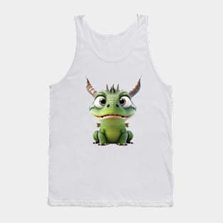 Dragon Cute Adorable Humorous Illustration Tank Top